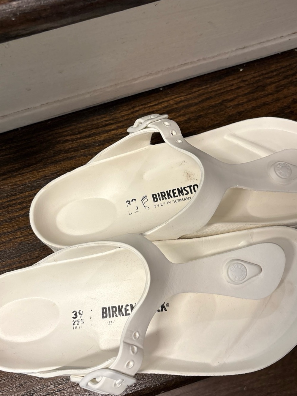 Birkenstock Kids White EVA Thong Sandals